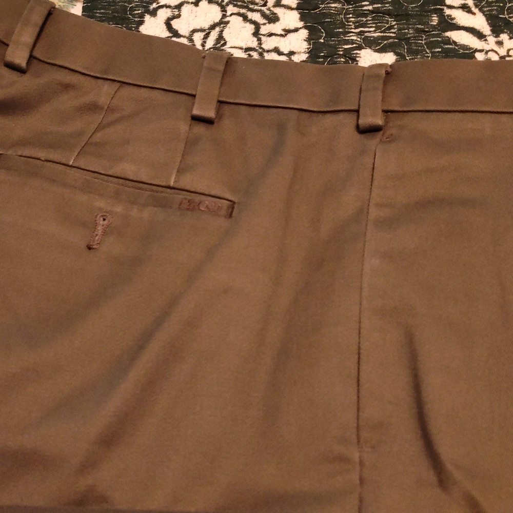 Izod Striped Lined Olive Trousers